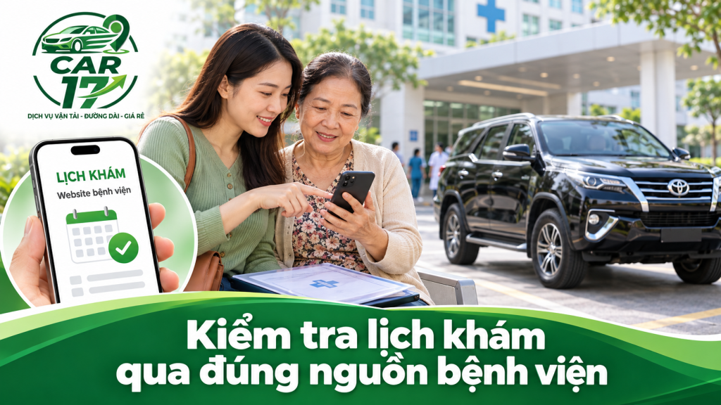 kiểm tra lịch khám qua đúng nguồn bệnh viện